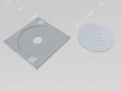 Mecha Hangar Bay Base -MHB01 B-only- Free 3D print model