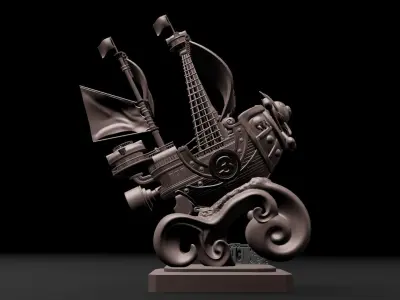 One Piece - Thousand Sunny 3D Printable 3D print model