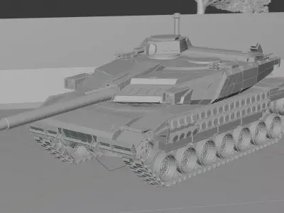 tank TO1 120 mm 3D model