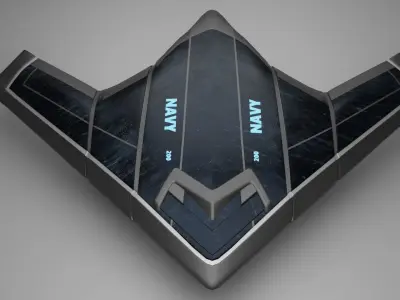sci-fi jet 3D model by jishnukamalbora70