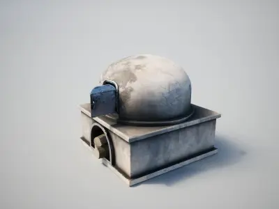Medieval Oven Low-poly 3D model