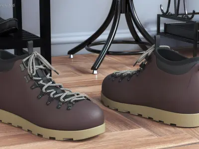Trail Boots 3D model