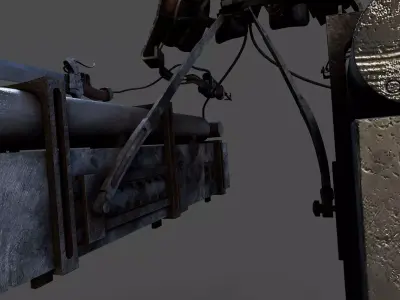 3D Maneuver Gear 3DMG Attack on Titan ODM Weapon 3D model