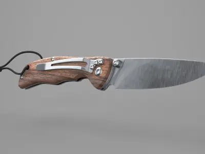 Game Ready Pocket Knife Low-poly 3D model