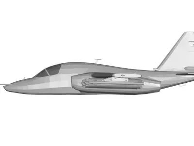 Sukhoi Su-25 3D model buy