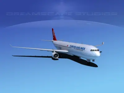 Airbus A330-300 Turkish Airlines 3D model