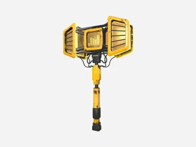 SciFi War Hammer A08 Yellow - Sci Fi Weapon Design Low-poly 3D model