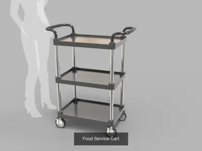 Service Carts - Trolley 3D Model Pack