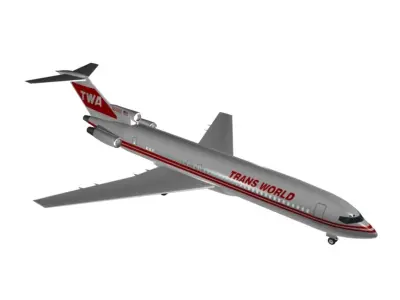 Trans world  Airlines 727 - 200 3D model