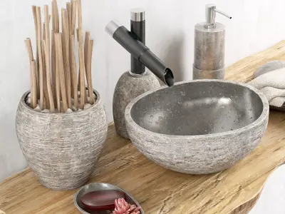 Stone sink 3D model