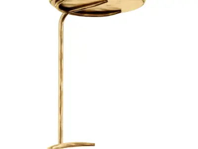 Azura Brass C-Table Crate and Barrel 3D model