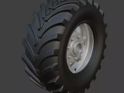 Tractor Tyre 3d Model 3D model purchase