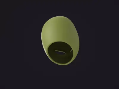 Green alien mask 3D model