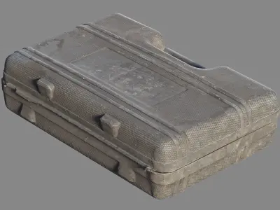 Plastic tool case Low-poly 3D model