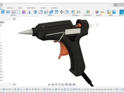 Realistic Glue Gun Model 3D model
