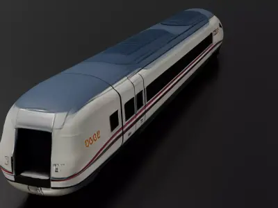Siberian Train Long Distance Train 3D print model