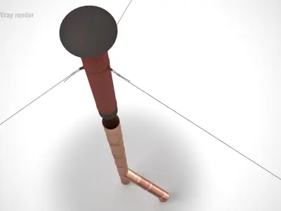  Conclave Chimney in Sistine Chapel PBR Unwraped 