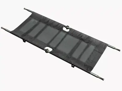 Military Medical Stretcher Low Poly Low-poly 3D model