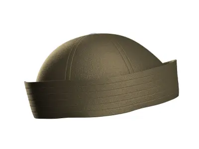Twill Sailor Hat 3D model