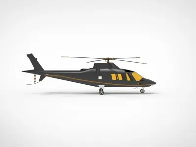 helicopter AW109 3D model purchase
