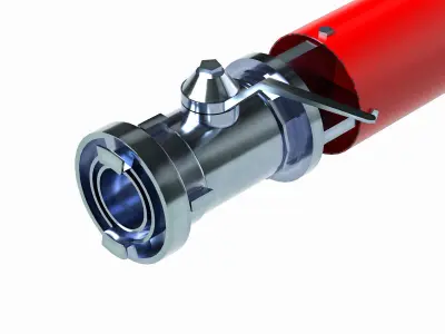 firefighting Foam Nozzle Free low-poly 3D model