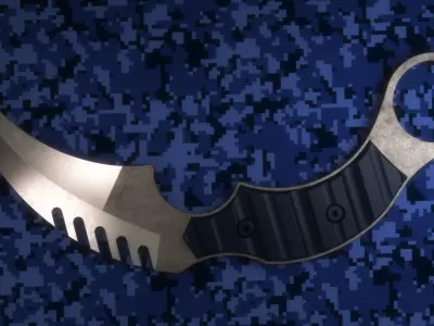 Karambit Knife 3D model buy