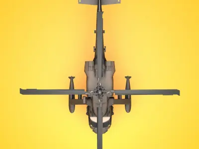 Uh-60 Black Hawk Utility Low-poly 3D model