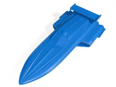 Sci-fi speeder boat 2 3D print model