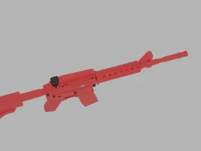 Pinkar rifle 3D model