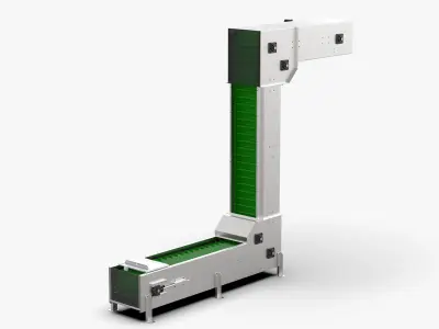 Z Type Chain Bucket Conveyor 3D model