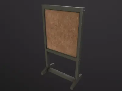 Attack map board 3D Model Low-poly 3D model