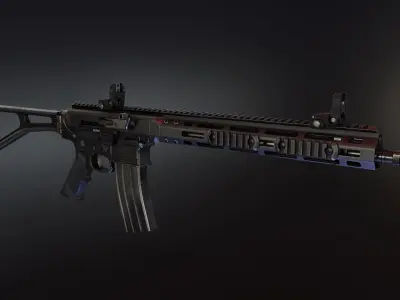 BRN180 Rifle Low-poly 3D model