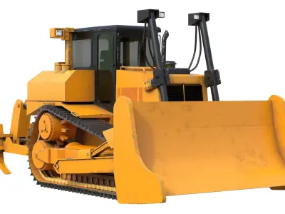 Dozer D7R Low-poly 3D model