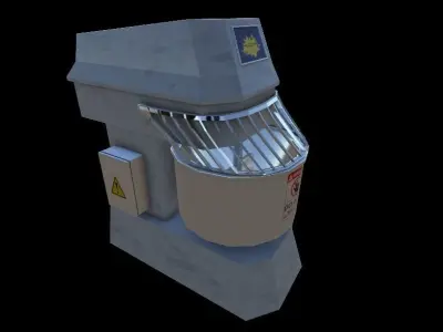 Kneader security gate Low-poly 3D model