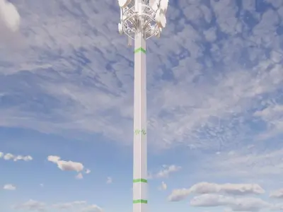 Sci-fi Communication Tower v2 004 3D model