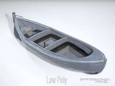 Boat 23 Low-poly 3D model
