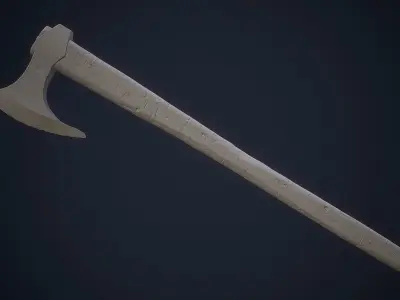 Viking Axe Free low-poly 3D model buy