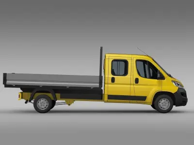Citroen Jumper Crew Cab Truck 2017 3D model