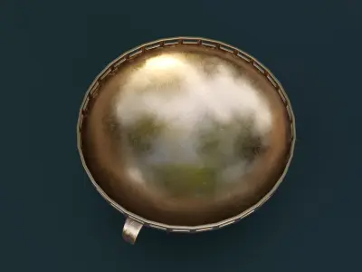 Fire Bowl Low-poly 3D model