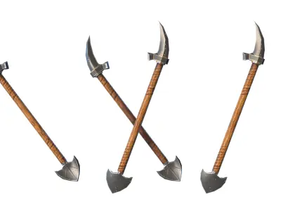 Pickaxe hammer New style  Low-poly 3D model