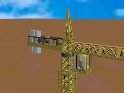 Crane  Tower crane 3D model