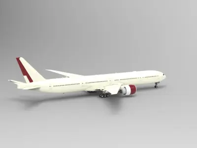 Boeing 777-300ER 3D model by Hafcoy