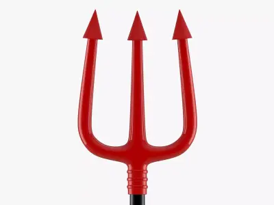 Halloween Devils Fork 3D model
