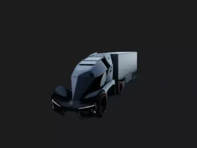 Semi Truck 3D Model 3D model