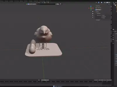 American Robin 3D print model
