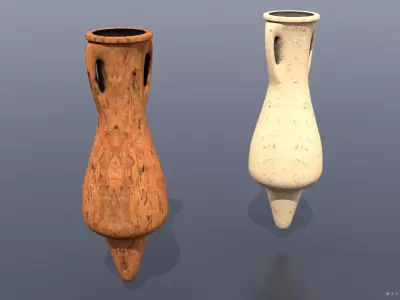Dressel-38 type Amphora Low-poly 3D model
