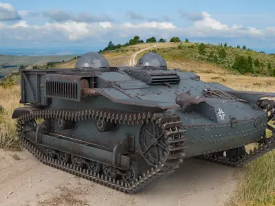 UE Tractor German Vray 3D model