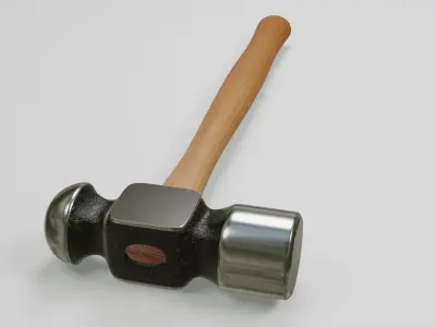 Cylinder Head Ball-Peen Hammer 3D model