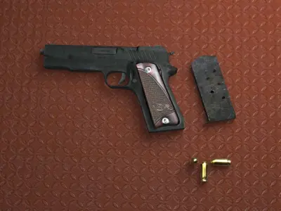 9mm Pistol 3D model