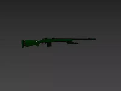 M24 Gun Textured 3D Model CXC Low-poly 3D model
